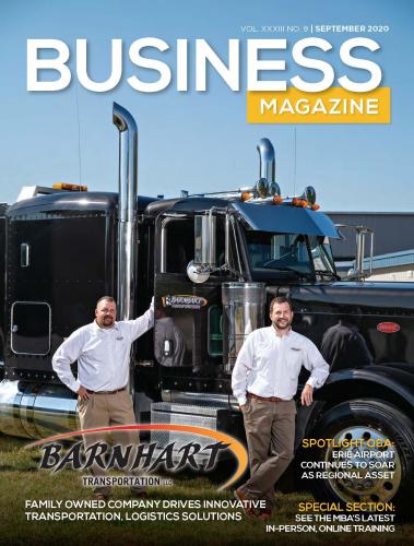 Barnhart featured on the cover of Manufacturers and Business Magazine